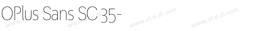 OPlus Sans SC 35字体转换